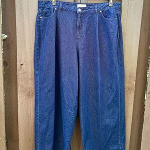 Eloquii Dark Wash Wide Leg Jeans - Size 18 - NWT